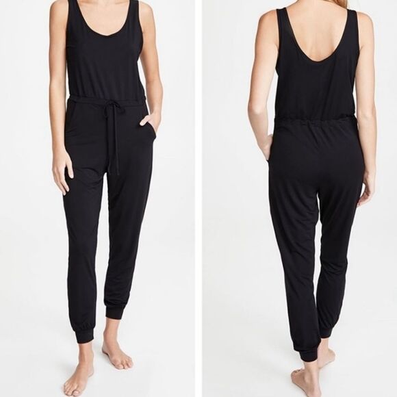 EXCELLENT Commando Butter Tank Jumpsuit. Black. $228.00 b3 - Picture 1 of 9